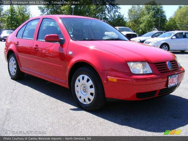 Tornado Red / Black 2003 Volkswagen Jetta GL Sedan