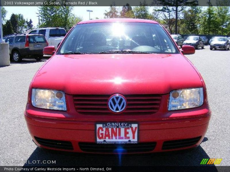 Tornado Red / Black 2003 Volkswagen Jetta GL Sedan