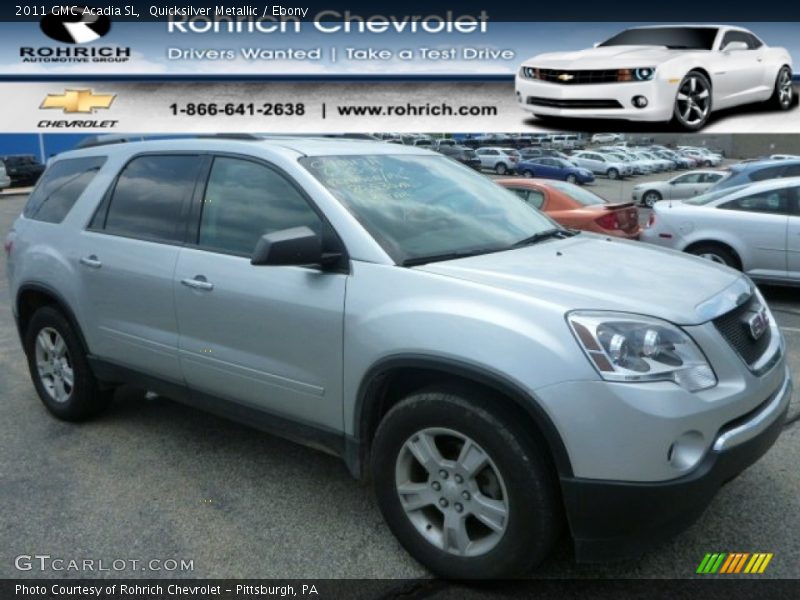Quicksilver Metallic / Ebony 2011 GMC Acadia SL