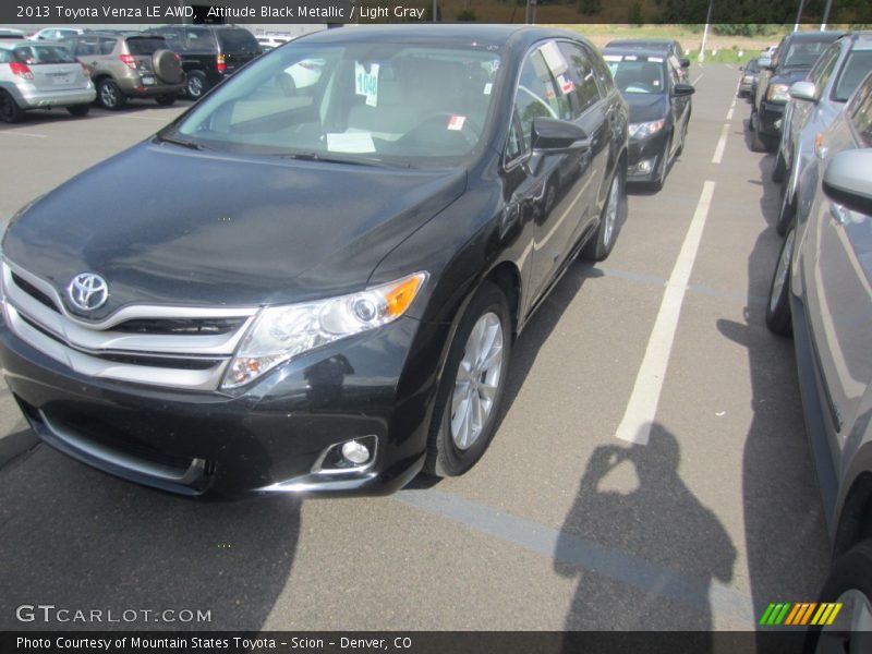 Attitude Black Metallic / Light Gray 2013 Toyota Venza LE AWD