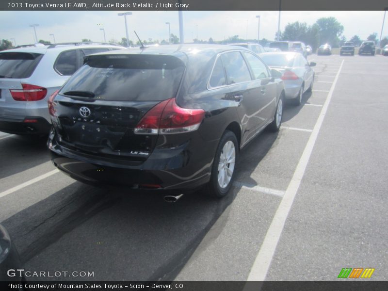 Attitude Black Metallic / Light Gray 2013 Toyota Venza LE AWD
