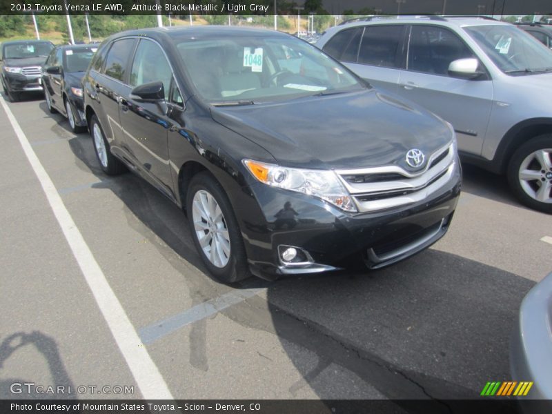 Attitude Black Metallic / Light Gray 2013 Toyota Venza LE AWD