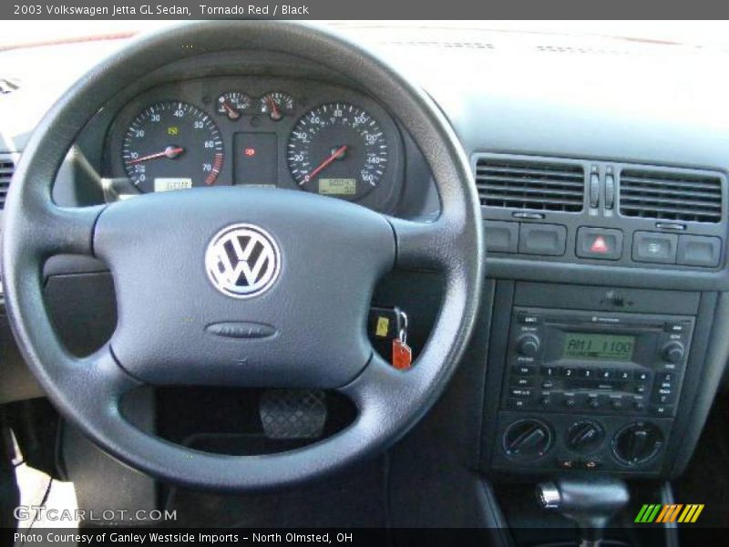 Tornado Red / Black 2003 Volkswagen Jetta GL Sedan