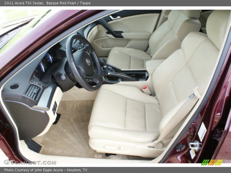 Front Seat of 2011 TSX Sedan