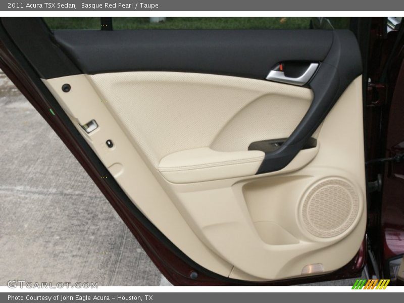 Basque Red Pearl / Taupe 2011 Acura TSX Sedan