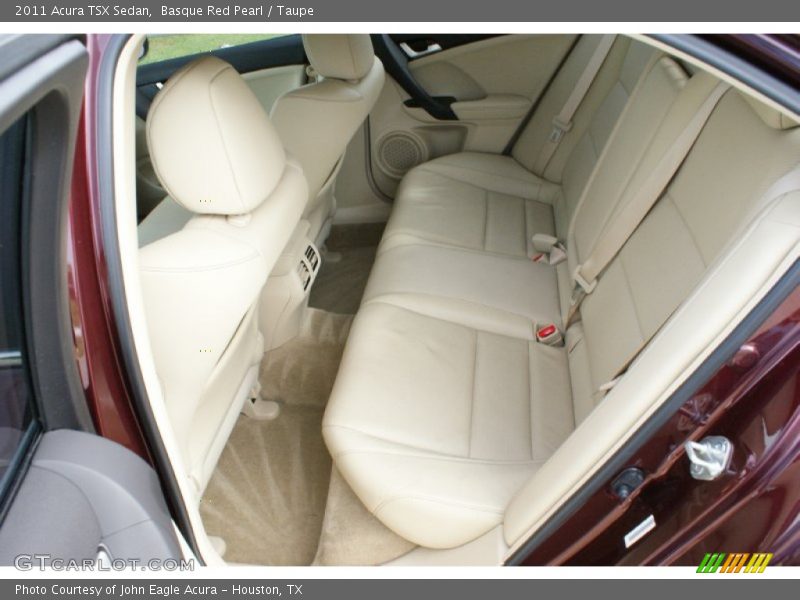 Basque Red Pearl / Taupe 2011 Acura TSX Sedan