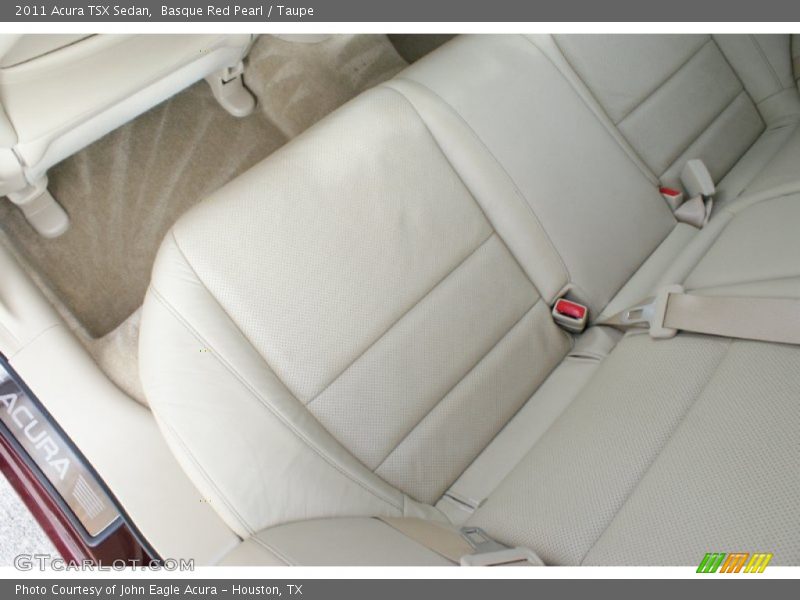 Basque Red Pearl / Taupe 2011 Acura TSX Sedan