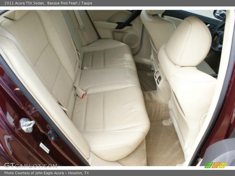 Basque Red Pearl / Taupe 2011 Acura TSX Sedan