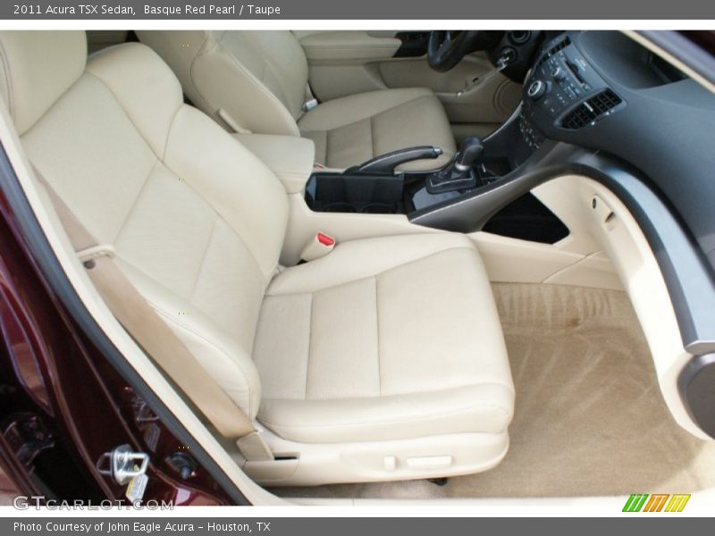 Basque Red Pearl / Taupe 2011 Acura TSX Sedan