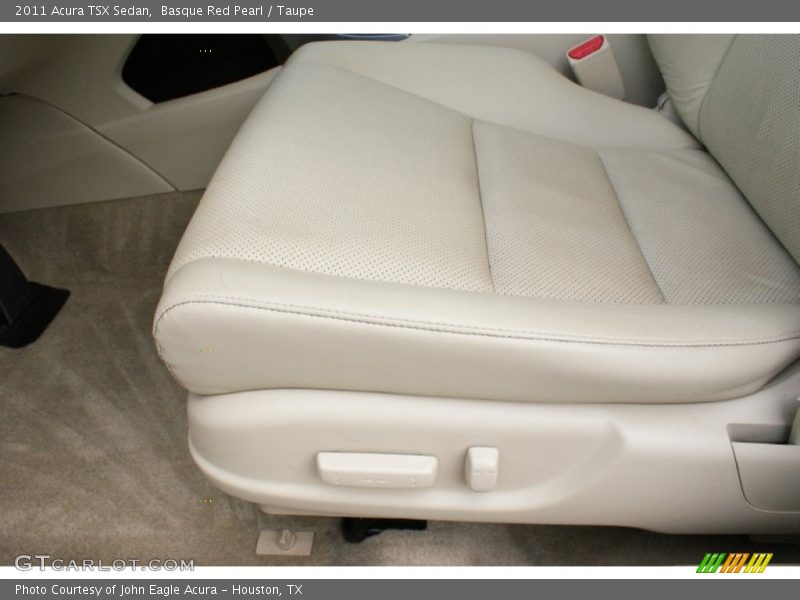 Basque Red Pearl / Taupe 2011 Acura TSX Sedan