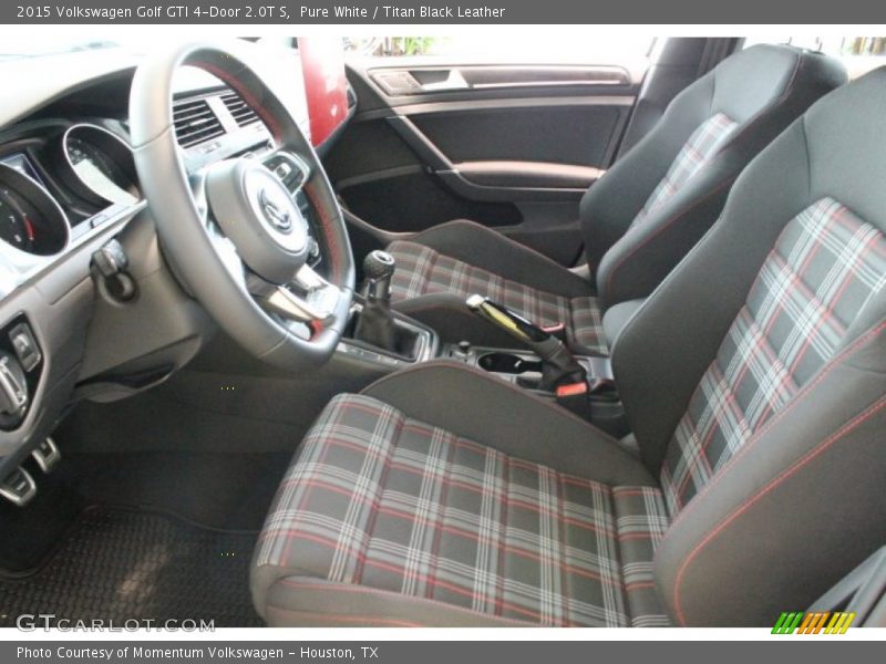 Pure White / Titan Black Leather 2015 Volkswagen Golf GTI 4-Door 2.0T S