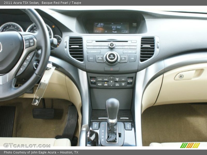 Basque Red Pearl / Taupe 2011 Acura TSX Sedan
