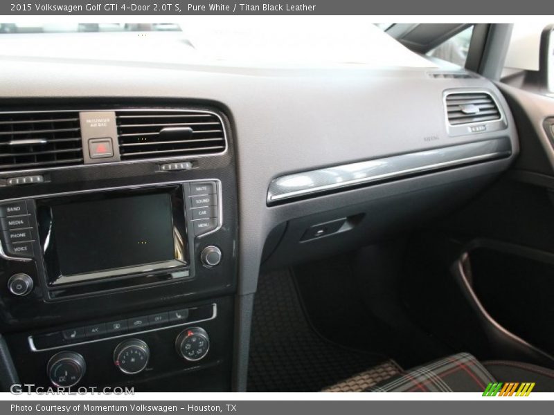Pure White / Titan Black Leather 2015 Volkswagen Golf GTI 4-Door 2.0T S