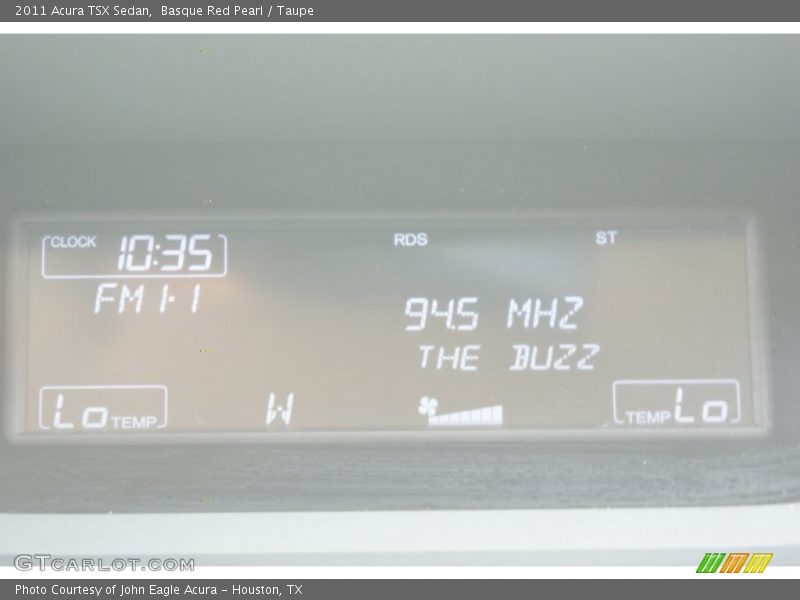 Basque Red Pearl / Taupe 2011 Acura TSX Sedan