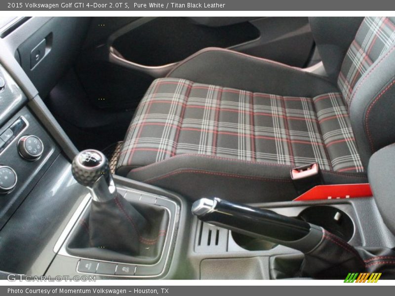Pure White / Titan Black Leather 2015 Volkswagen Golf GTI 4-Door 2.0T S