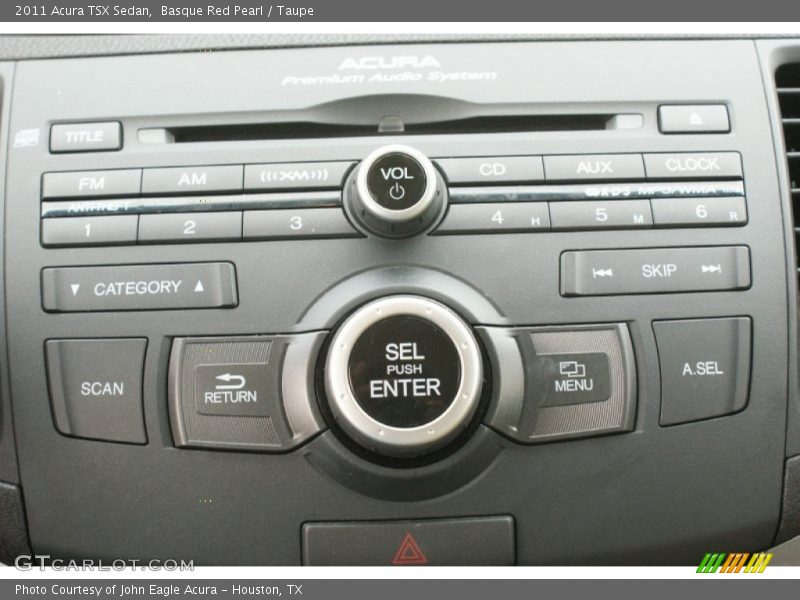 Basque Red Pearl / Taupe 2011 Acura TSX Sedan
