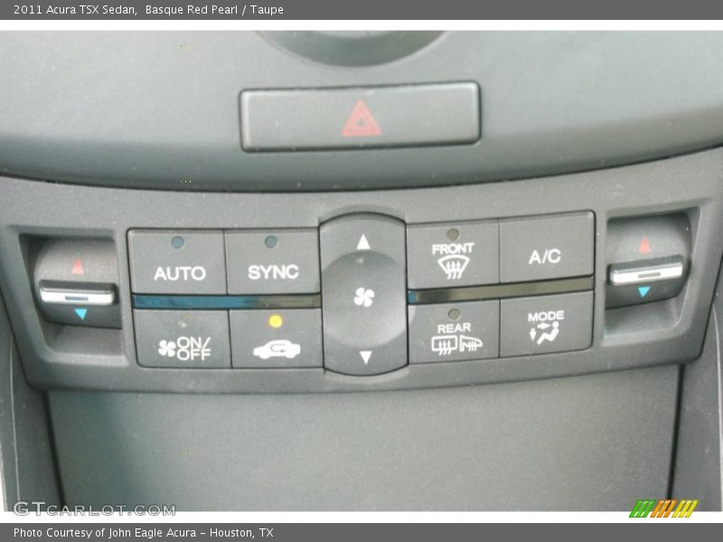 Basque Red Pearl / Taupe 2011 Acura TSX Sedan
