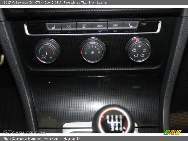 Pure White / Titan Black Leather 2015 Volkswagen Golf GTI 4-Door 2.0T S