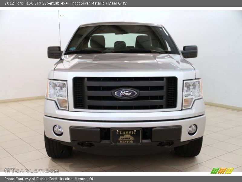 Ingot Silver Metallic / Steel Gray 2012 Ford F150 STX SuperCab 4x4