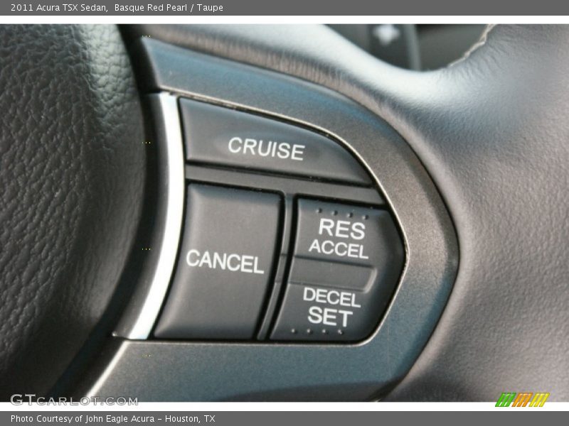 Basque Red Pearl / Taupe 2011 Acura TSX Sedan