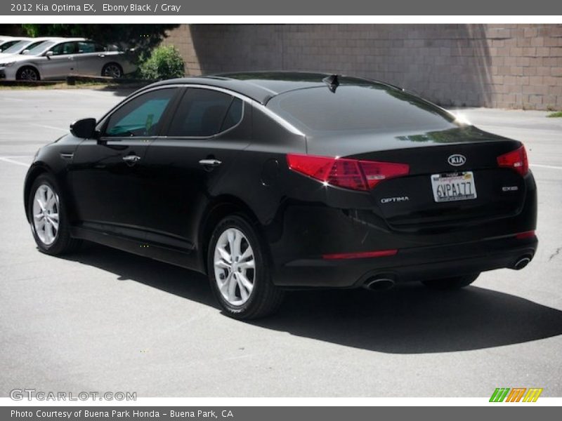 Ebony Black / Gray 2012 Kia Optima EX