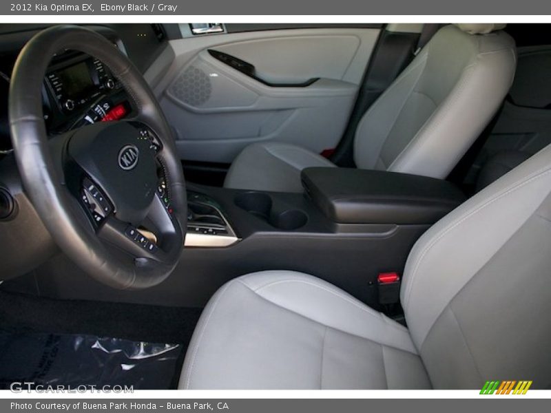 Ebony Black / Gray 2012 Kia Optima EX