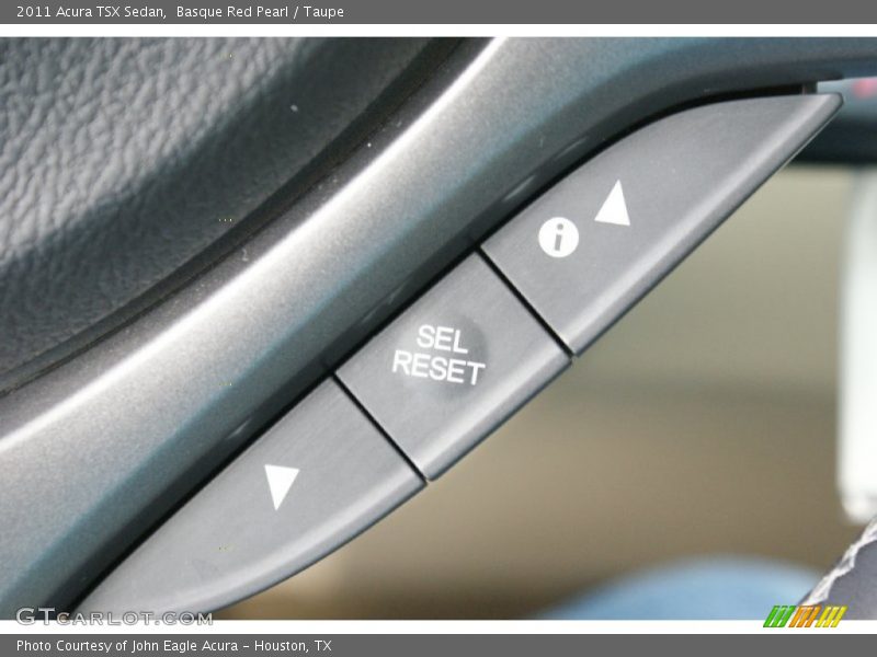 Basque Red Pearl / Taupe 2011 Acura TSX Sedan