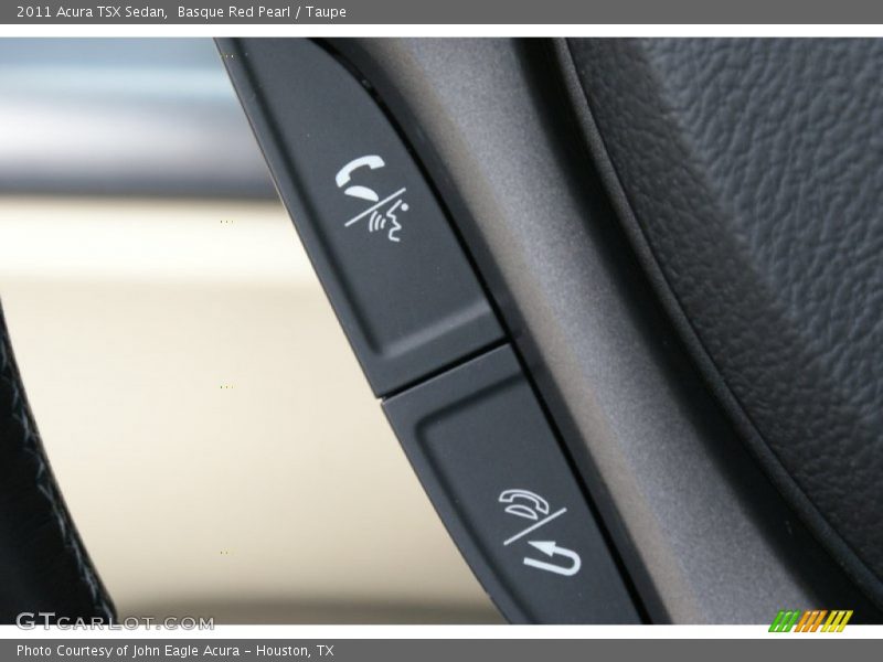 Basque Red Pearl / Taupe 2011 Acura TSX Sedan