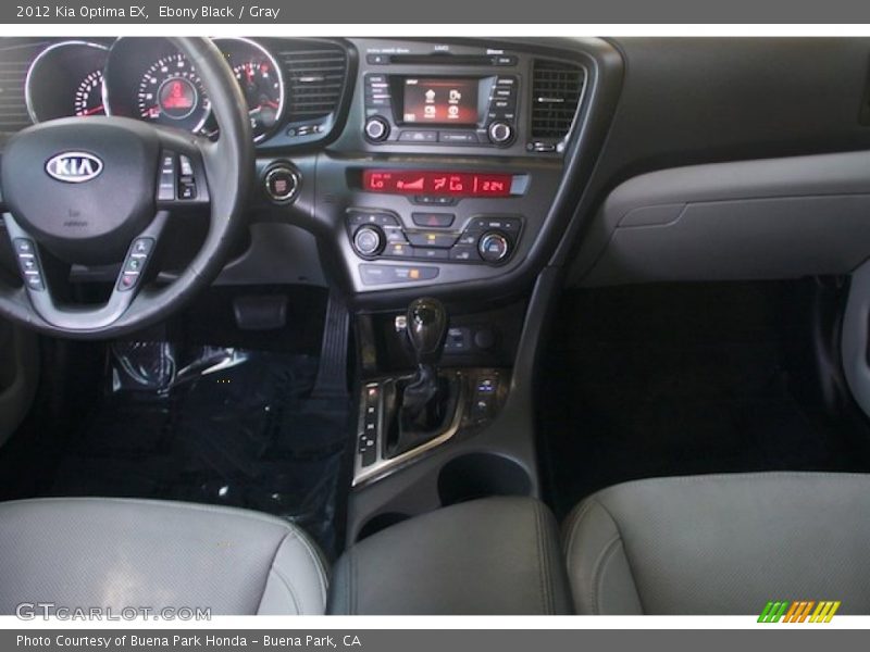 Ebony Black / Gray 2012 Kia Optima EX