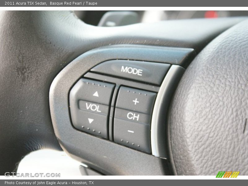 Basque Red Pearl / Taupe 2011 Acura TSX Sedan