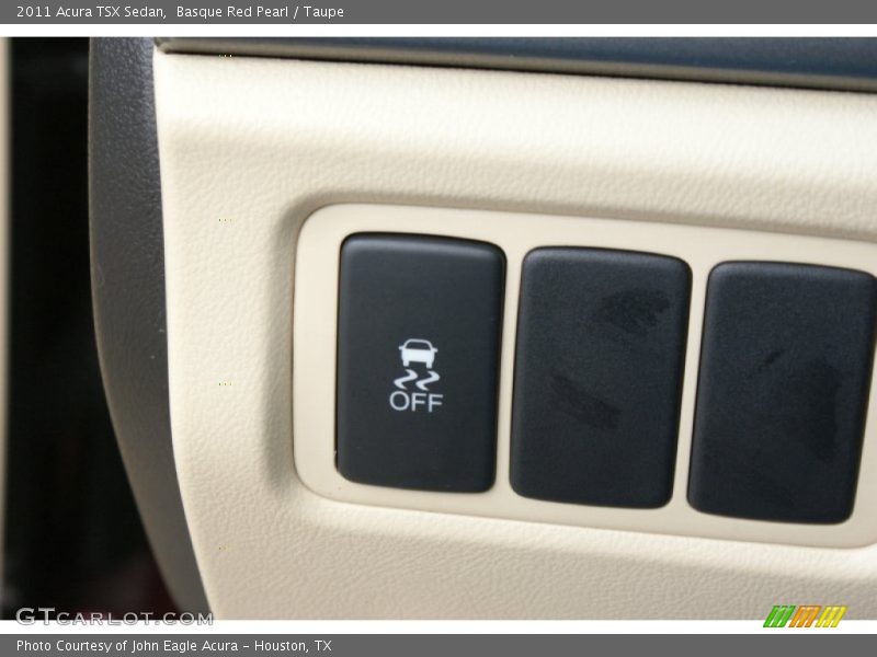 Basque Red Pearl / Taupe 2011 Acura TSX Sedan