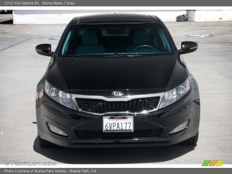 Ebony Black / Gray 2012 Kia Optima EX