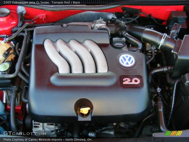 Tornado Red / Black 2003 Volkswagen Jetta GL Sedan