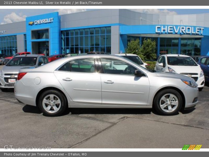 Silver Ice Metallic / Jet Black/Titanium 2013 Chevrolet Malibu LS