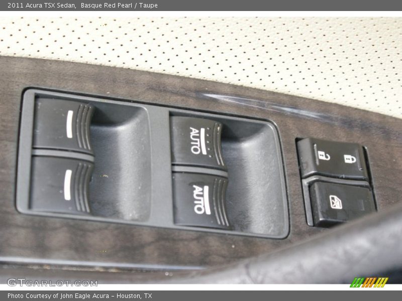 Basque Red Pearl / Taupe 2011 Acura TSX Sedan