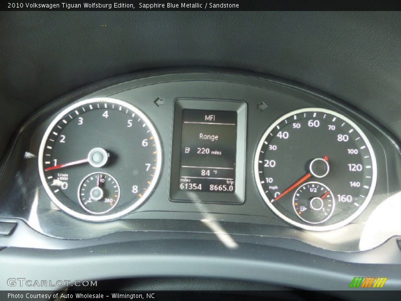 Sapphire Blue Metallic / Sandstone 2010 Volkswagen Tiguan Wolfsburg Edition
