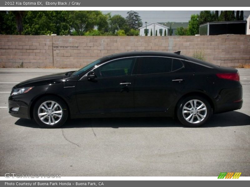 Ebony Black / Gray 2012 Kia Optima EX