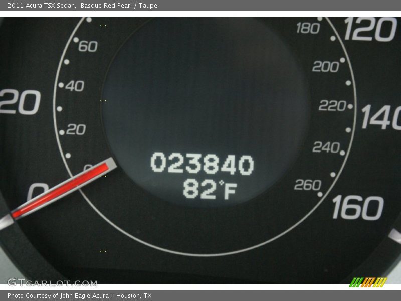 Basque Red Pearl / Taupe 2011 Acura TSX Sedan