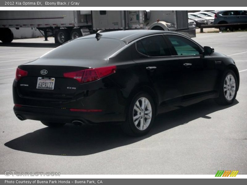 Ebony Black / Gray 2012 Kia Optima EX
