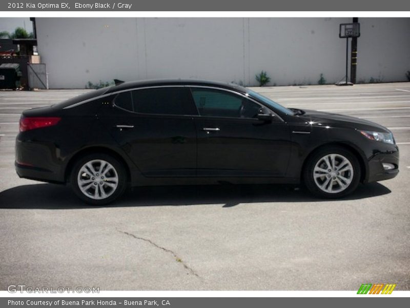 Ebony Black / Gray 2012 Kia Optima EX