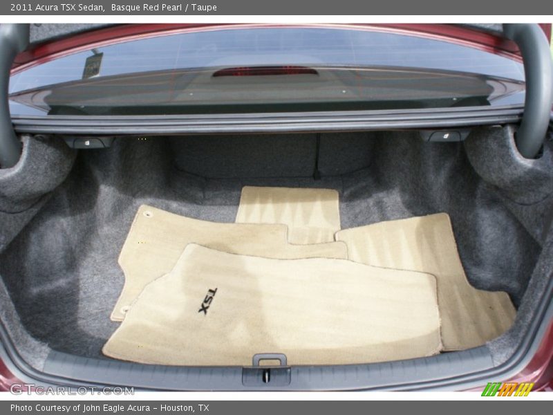 Basque Red Pearl / Taupe 2011 Acura TSX Sedan