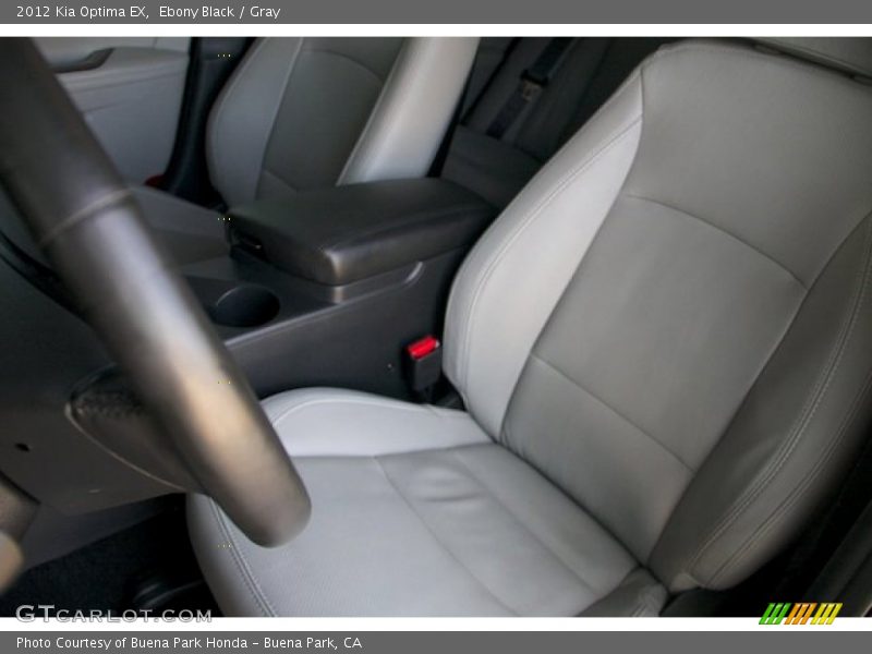 Ebony Black / Gray 2012 Kia Optima EX