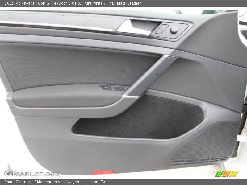 Pure White / Titan Black Leather 2015 Volkswagen Golf GTI 4-Door 2.0T S