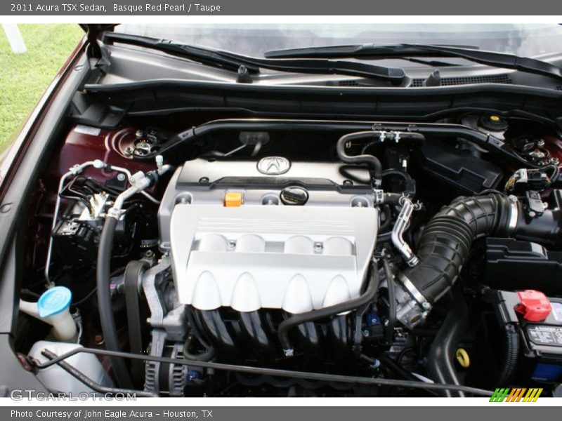 Basque Red Pearl / Taupe 2011 Acura TSX Sedan