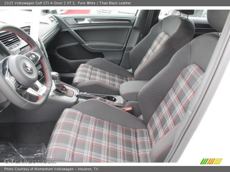 Pure White / Titan Black Leather 2015 Volkswagen Golf GTI 4-Door 2.0T S