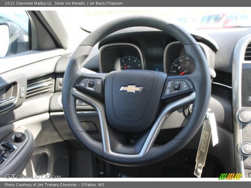 Silver Ice Metallic / Jet Black/Titanium 2013 Chevrolet Malibu LS