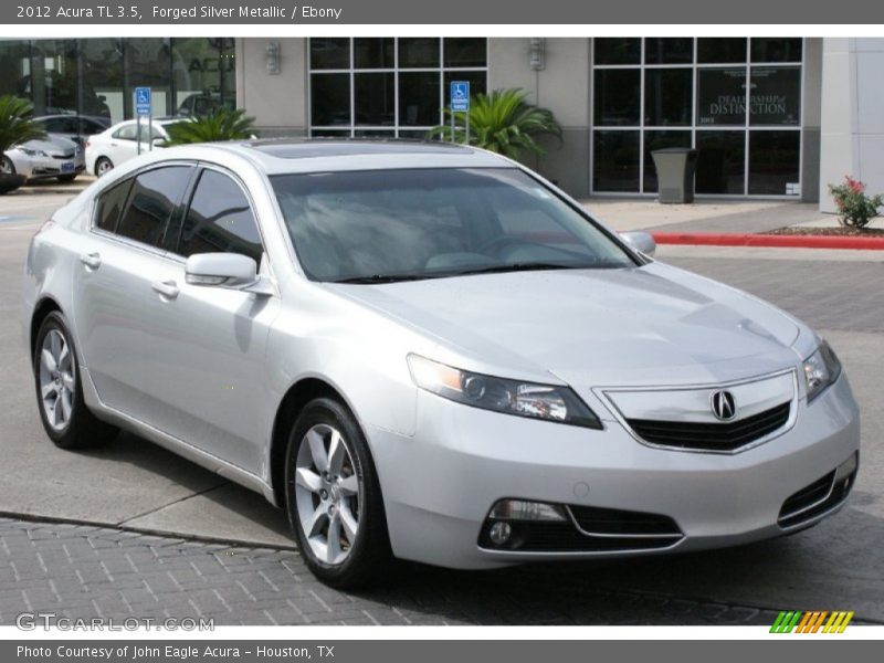 Forged Silver Metallic / Ebony 2012 Acura TL 3.5