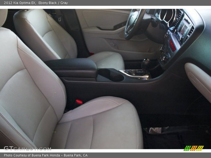 Ebony Black / Gray 2012 Kia Optima EX