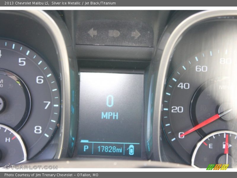 Silver Ice Metallic / Jet Black/Titanium 2013 Chevrolet Malibu LS