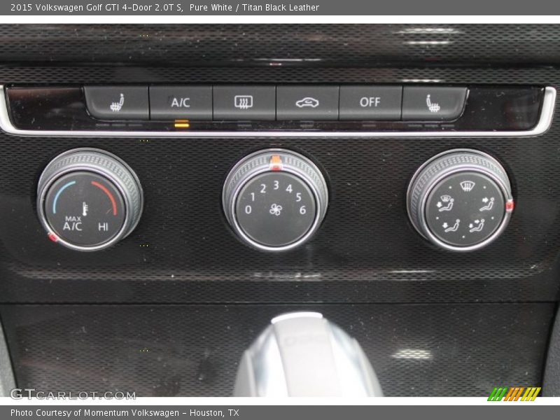 Pure White / Titan Black Leather 2015 Volkswagen Golf GTI 4-Door 2.0T S